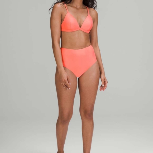 Lululemon Waterside High Waist Skimpy Swim Bikini Bottom Raspberry Creme NWT - Picture 5 of 14